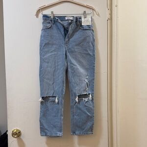 Abercrombie & Fitch Distressed Blue Jeans